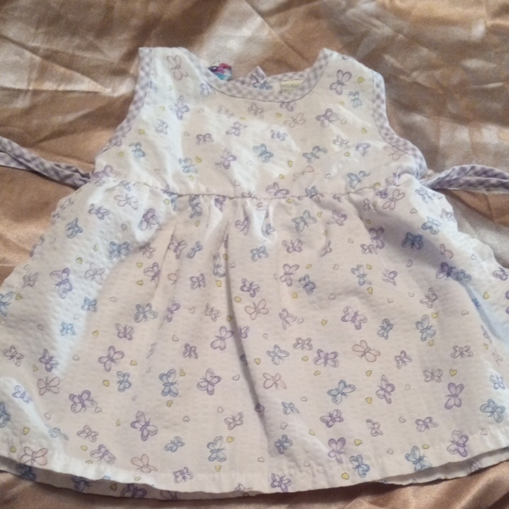 Little Lindsey Butterfly Baby Dress 0 To 6 Months
